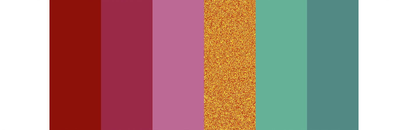 Red, Wine & Mauve with Gold and Jade wedding color palette