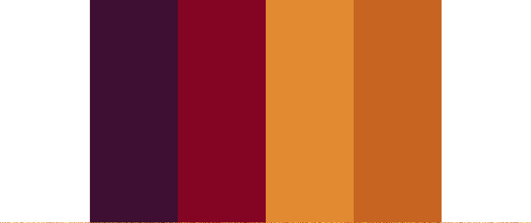 Aubergine, Maroon & Burnt Orange wedding color palette