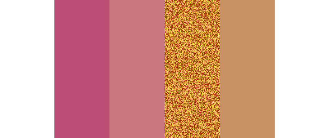 Raspberry, Dusty Rose & Copper with Gold wedding color palette